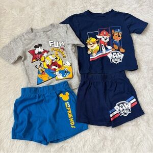 Summer Set of 2 Toddler Boy Character Outfits